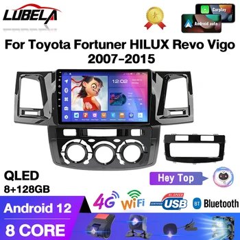 Carplay 2Din Android 12 Carplay avtoradia Za Toyota Fortuner HILUX Revo Vigo 2007-2015 WIFI GPS Multimedijski Predvajalnik Videa Predvajalnik