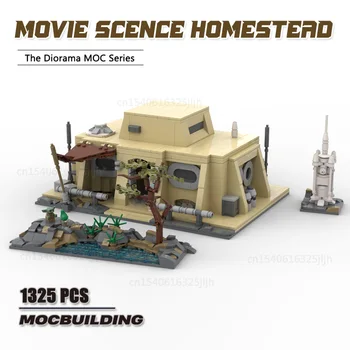 Star Film Scense Kabini MOC gradniki Diorama Model Tehnološke Gradnike, Ustvarjalne Prikaz Zbiranja Igrač Xmas Darila